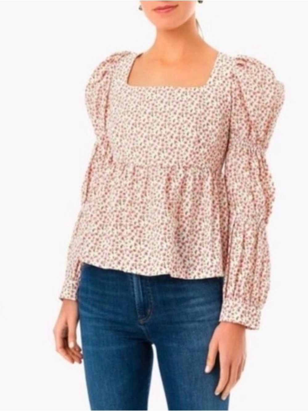 Hyacinth House Floral Clemons Blouse Long Sleeve size XS
